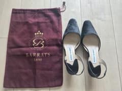 MANOLO BLAHNIK ハラコ　ブラックミュール 新品未使用　35.5 MANOLO BLAHNIK ハラコ ブラックミュール 新品未使用 35.5 - メルカリ