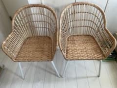 <現地お引き取り>IKEA NILSOVE ニルソーヴェ　ダイニングチェア 2脚 現地お引き取り>IKEA NILSOVE ニルソーヴェ ダイニングチェア 2脚