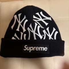 Supreme New York Yankees ビーニー ブラックのサムネイル