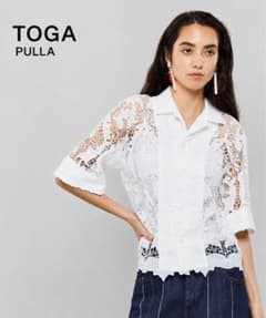 未使用に近い TOGA PULLA 総レースシャツ ブラウス ホワイト 38 - メルカリ