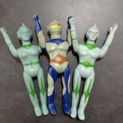 ミラーマン ソフビ 3体セット 無版権 パチ ブルマァク フィギュア ミラーマン ソフビ 3体セット 無版権 パチ ブルマァク フィギュア