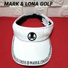 未使用☆MARK&LONA☆サンバイザー☆ゴルフ☆ホワイト✖️ブラック MARK & LONA GOLF ホワイトサンバイザー ユニセックス FREE - メルカリ
