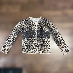 ANNA MOLINARI ヒョウ柄カーディガン シルク混バ-ジンウ-ル - メルカリ