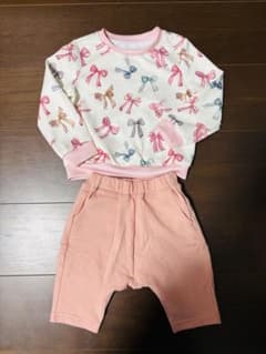 ベビー服 キッズ服 トレーナー パンツ セット 80 春服 保育園 入園 美品のサムネイル