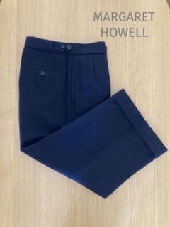 ☆美品☆マーガレットハウエルMHL.ウールワイドパンツ　サイズⅡのサムネイル