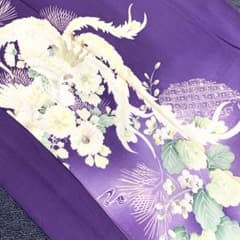 K101⭐️アンティーク着物 大正ロマン レトロ 色留袖 鳳凰 錦紗 逸品