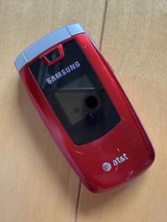 Samsung AT&T 折りたたみ式携帯電話 レッドのサムネイル