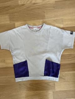 branshes ブランシェスTシャツ 120cm ベージュ パープル ポケットのサムネイル