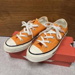 コンバース　チャックテイラー　オレンジ 美品◎コンバース チャックテイラー オレンジ 23cm - メルカリ