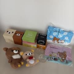 リラックマ　コリラックマ ぬいぐるみ　レトロ　まとめ売り　買い物カゴ　食器雑貨 リラックマ コリラックマ まとめ売り 食器セット ぬいぐるみほか 17点