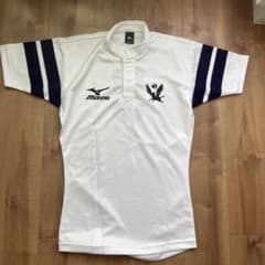 明治大学 Mizuno ラグビーウェア 半袖 ホワイト/ネイビー レアMIZUNO ラグビーシャツ ホワイト Lサイズ 明治 - メルカリ