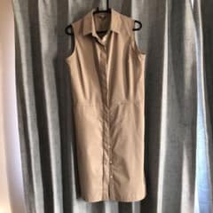 ユニクロ　美品　シャツワンピース　ロングジレのサムネイル