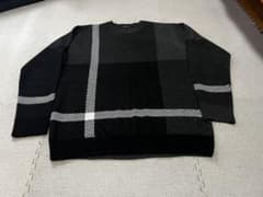 COMME CA ISM クルーネックニット ブラック Mサイズのサムネイル