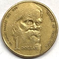 海外コイン オーストラリア 1ドル 記念硬貨 1996年 エリザベス2世