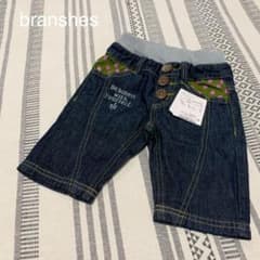 新品　デニムハーフパンツ  100 ブランシェスのサムネイル
