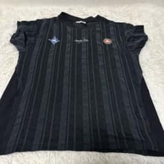 ストライプデザイン フリル袖Tシャツのサムネイル
