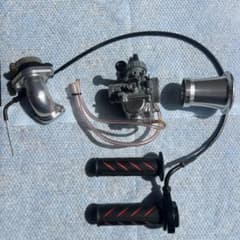 MIKUNI VM26 キャブレター シフトアップ マニホールドファンネルセットのサムネイル