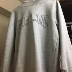 メンズ ボリュームネックパーカー  PORTLAND グレーのサムネイル