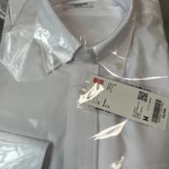 未使用　UNIQLO スーパーノンアイロンスリムフィット 長袖シャツ Mのサムネイル