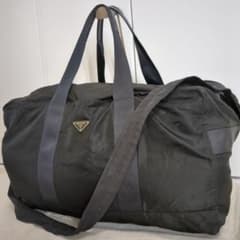 PRADA ボストンバッグ 2way ブラック 三角ロゴ テスートナイロン