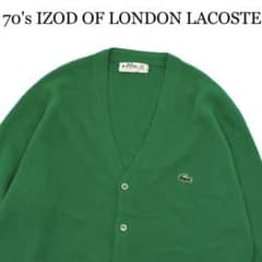 70s IZOD OF LONDON LACOSTE knit cardiganのサムネイル