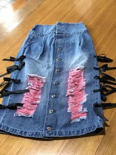 値下げ☆アンクルージュ 新品 デニムスカートのサムネイル