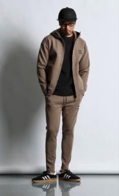 DUFFER】セットアップ ダンボールニット ジップパーカー - メルカリ