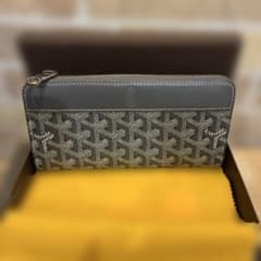 GOYARD 長財布 ヘリンボーン ラウンドファスナー - メルカリ