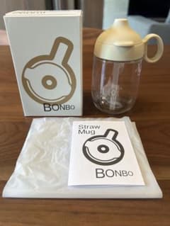 キントーBONBO ストローマグ260ml アイボリーのサムネイル