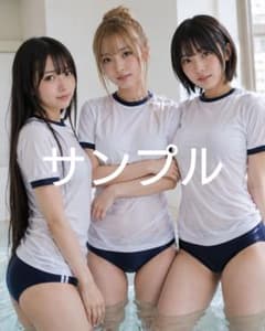 136 AI美女 体操服姿の女性3名 A4光沢紙ポスターのサムネイル