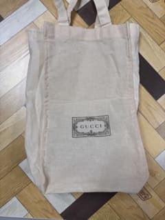 GUCCI ロゴプリント キャンバス トートバッグ エコバッグのサムネイル