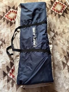 UNFLAME 折りたたみコット ネイビー/ベージュ UNFLAME 折りたたみコット ネイビー/ベージュ - メルカリ