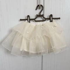 韓国子供服 marron / ribbon cancan skirtのサムネイル