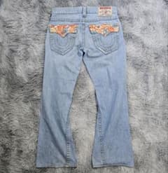 TRUE RELIGION JOEY フレア io着用 ハイビスカス Y2K - メルカリ