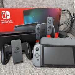 Nintendo Switch 本体 グレー キャリングケース付 スイッチ - メルカリ