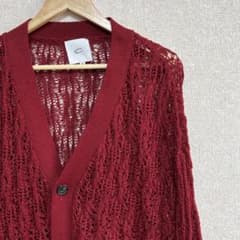【美品】カーディガン　レース編み　vネックのサムネイル