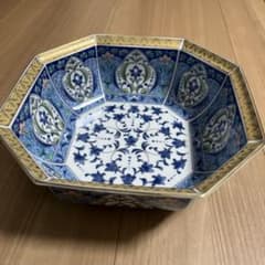 林斎窯 金彩八角菓子鉢 大鉢 - メルカリ