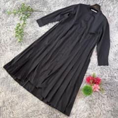 Ray BEAMS 사이즈 M 상당 Ray 플리츠 셔츠 원피스 블랙