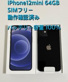 iPhone 12 mini ブラック 64 GBのサムネイル