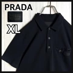 3966【超希少・XL・美品】 プラダ ワッペンロゴ＆ポケット付 