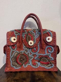 レア】グレースコンチネンタル カービングトライブス 刺繍バッグ 