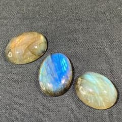 炎　水　大地 selection ラブラドライト　天然石ルース　3色セットのサムネイル
