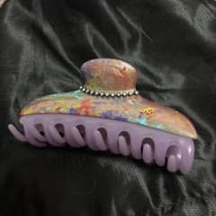 値下げ不可❣️美品❣️acca アート風ヘアクリップ パープル系 値下げ不可❣️美品❣️acca アート風ヘアクリップ パープル系 - メルカリ