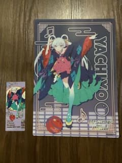 超かぐや姫！ラウンドワン　ヤチヨ箔押しチケット風クリアカード・ビジュアルマットのサムネイル