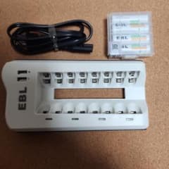 EBL 急速充電器 8本同時充電対応 単3形・単4形 ニッケル水素電池用のサムネイル