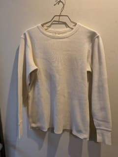 USA製 BACK HEAD ワッフル サーマル 長袖 カットソー アイボリー