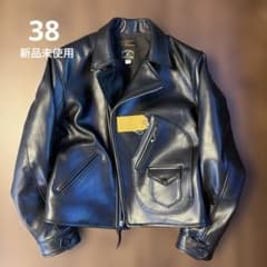 【新品】At Last & Co. LEATHER JACKET/38サイズ 新品】At Last & Co. LEATHER JACKET/38サイズ - メルカリ