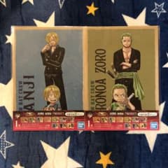원피스 이치 반 쿠지 FULL FORCE 클리어 파일 세트 Sanji Zoro