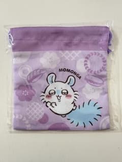 くら寿司　ちいかわ モモンガ 巾着 パープルのサムネイル