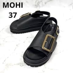 極美品】モヒ MOHI レザーベルト サンダル 37 NEGRO ブラック - メルカリ